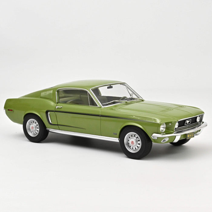 Norev 122704 Ford Mustang Fastback GT - Light Green Metallic - 1968  1:12