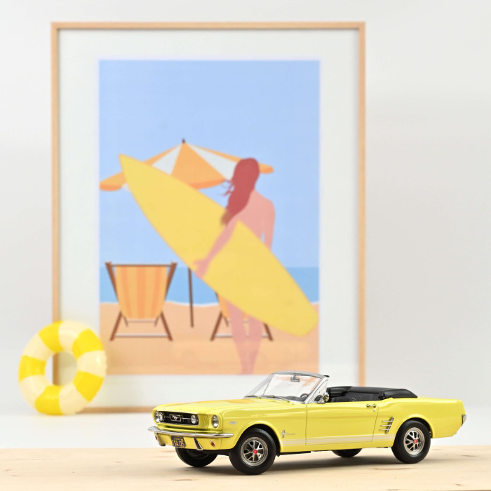 Norev 182811 Ford Mustang Convertible - Gelb - 1966 1:18