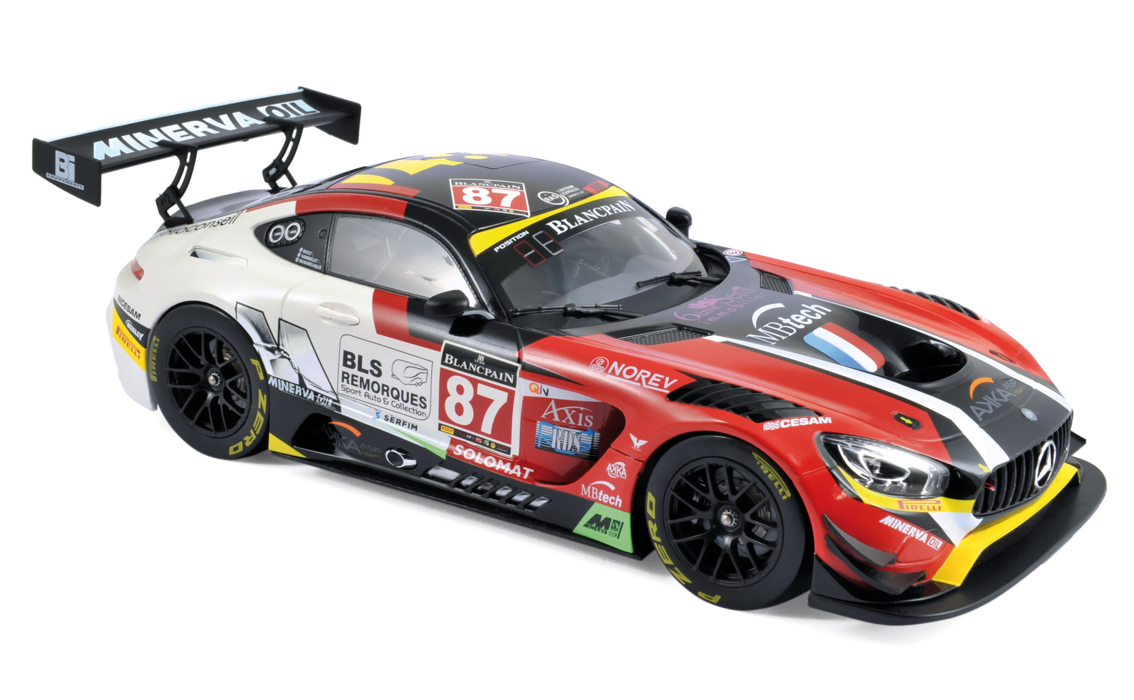 Norev 183492 Mercedes-AMG GT3 #87 Blancpain Gt Series 2016 1:18