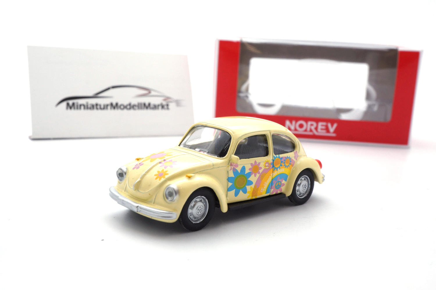 Norev 310518 VW Käfer - Peace & Love 1:64