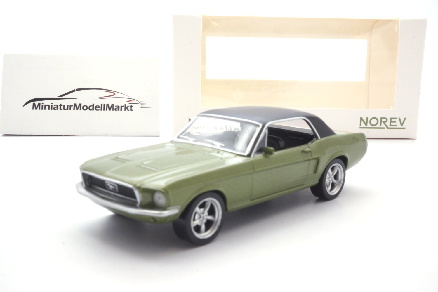 Norev 430201 Ford Mustang Coupe - Grün - 1968 1:43