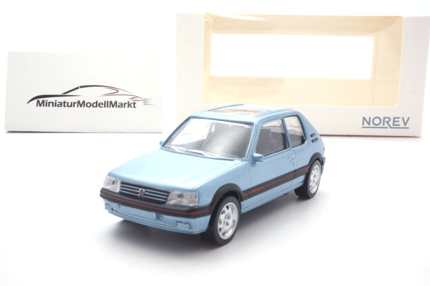 Norev 430201 Peugeot 205 GTI - Hellblau - 1992 1:43