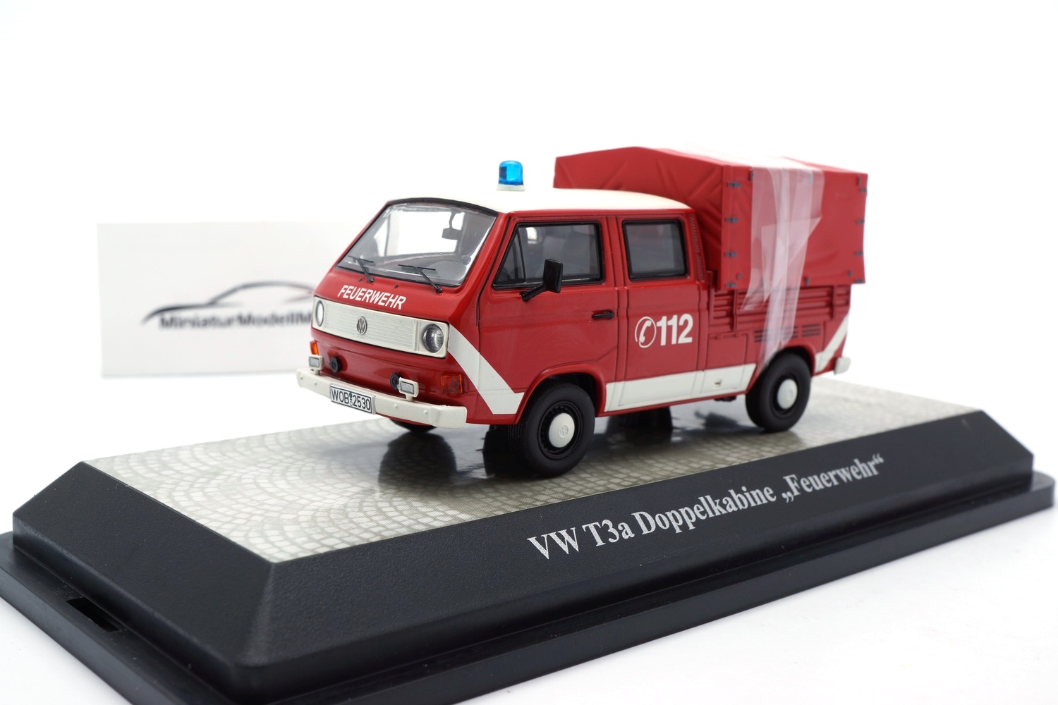 Premium ClassiXXs 11529 VW T3a Doka - Feuerwehr  (Vitrine Defekt) 1:43