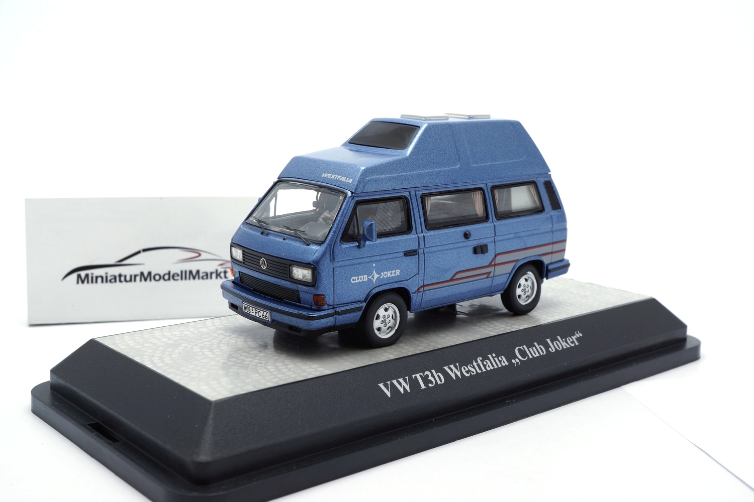 Premium ClassiXXs 13080 VW T3b Westfalia Clubjoker - metallic-blau  1:43