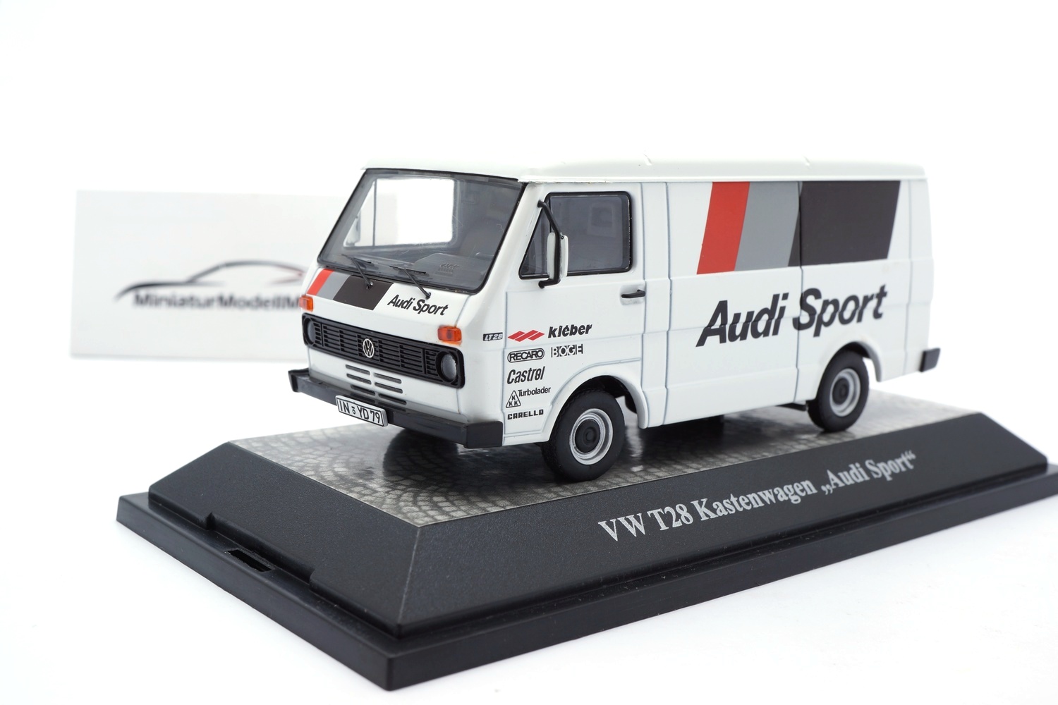 Premium ClassiXXs 13302 VW LT28 - Audi-Rennsport 1:43