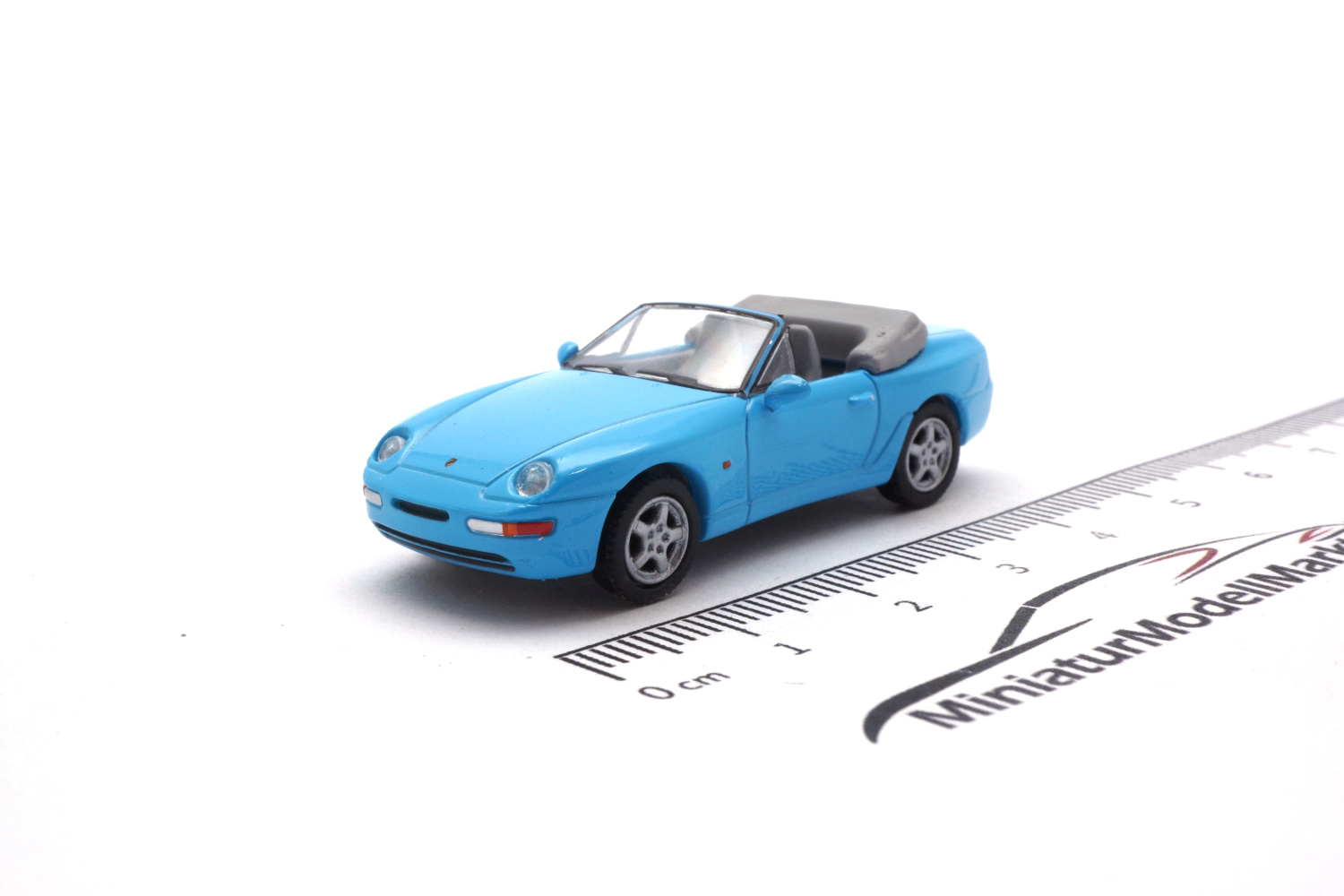 PCX87 PCX870182 Porsche 968 Cabriolet, hellblau, 1991 1:87