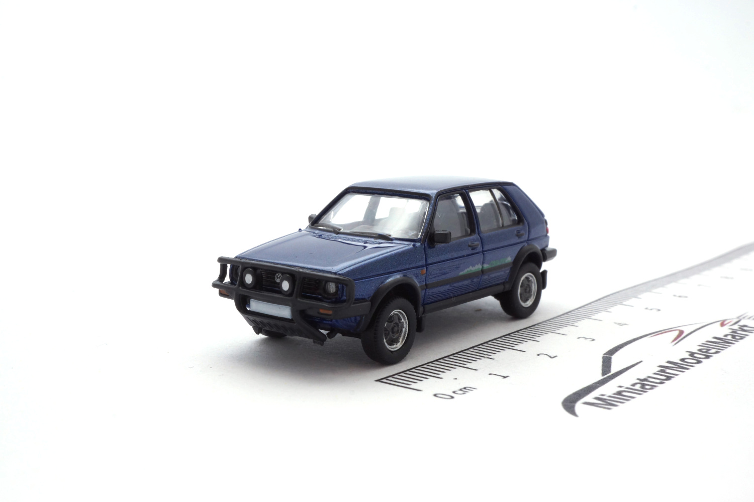 PCX87 PCX870205 VW Golf II Country, metallic-blau, 1990 1:87