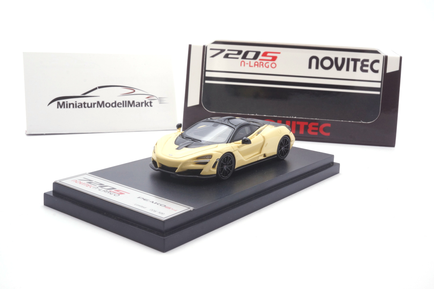 Peako 63404 Novitec McLaren 720S N-Largo - Wuestendsand Mercedes Color 1:64