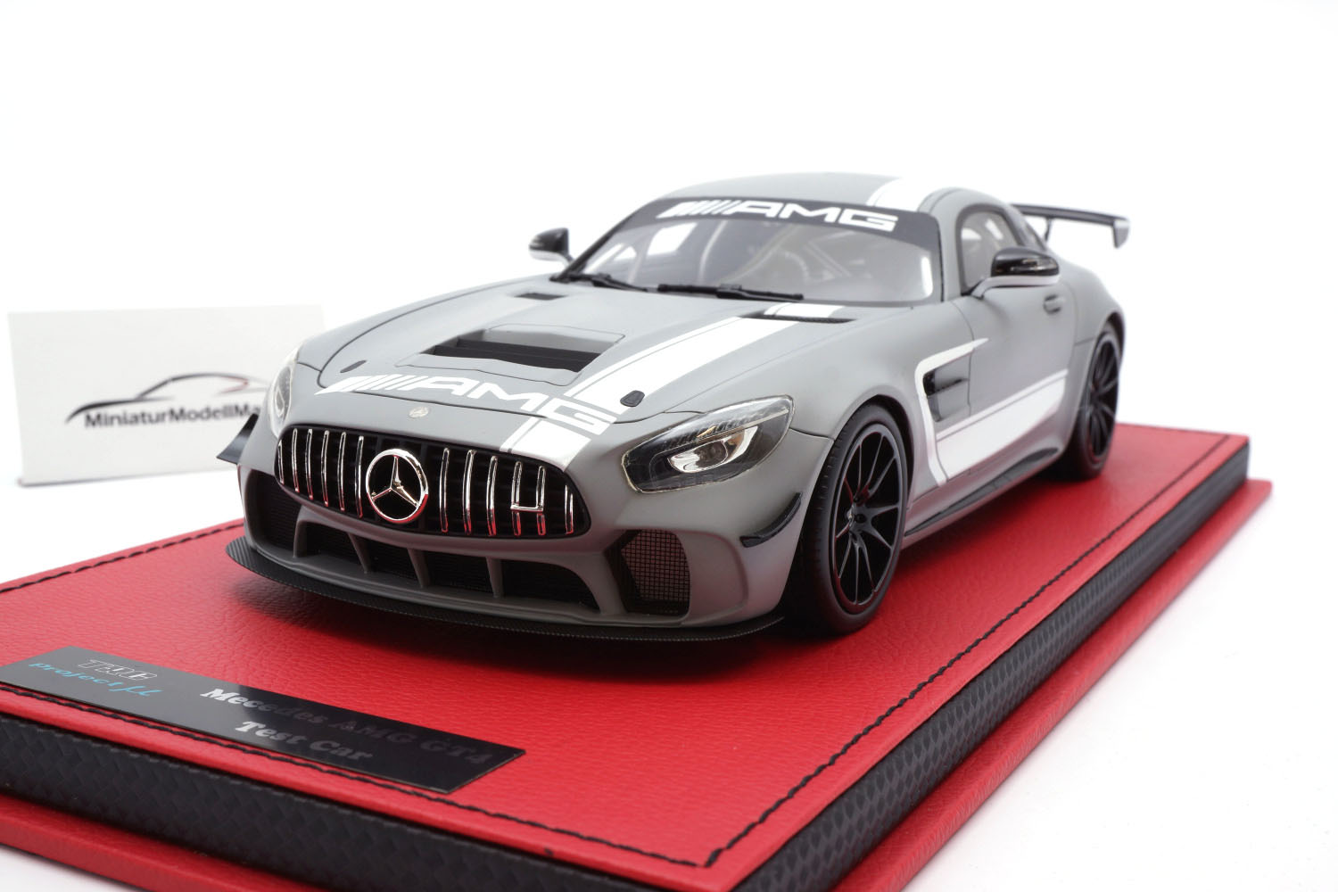 Peako TAG4 Mercedes-Benz AMG GT4 Test Car - Team TRC - Matt-Silber 1:18