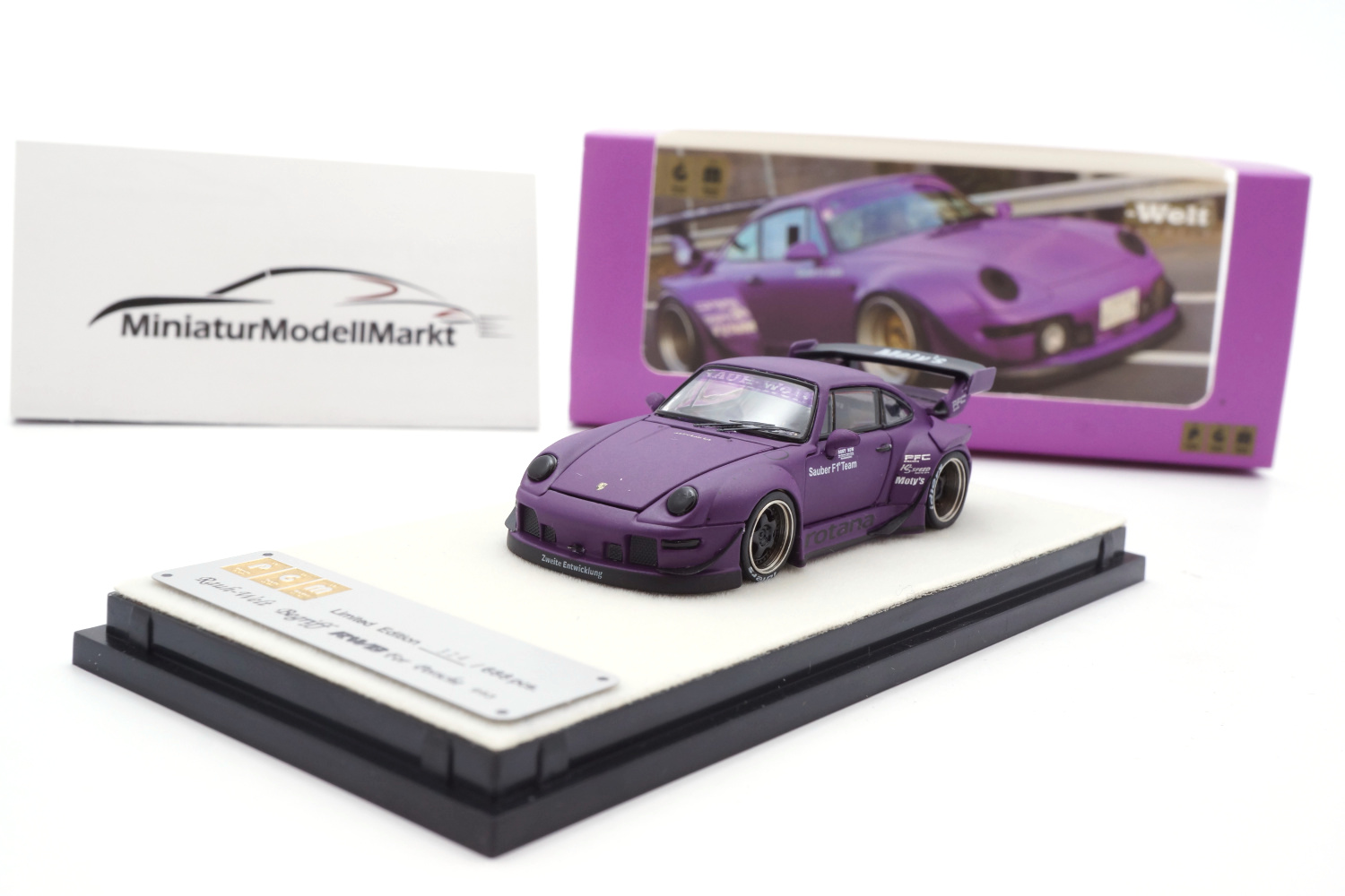 PGM 640307 Porsche 911 (993) - RWB - Rotana - Matt Purple 1:64