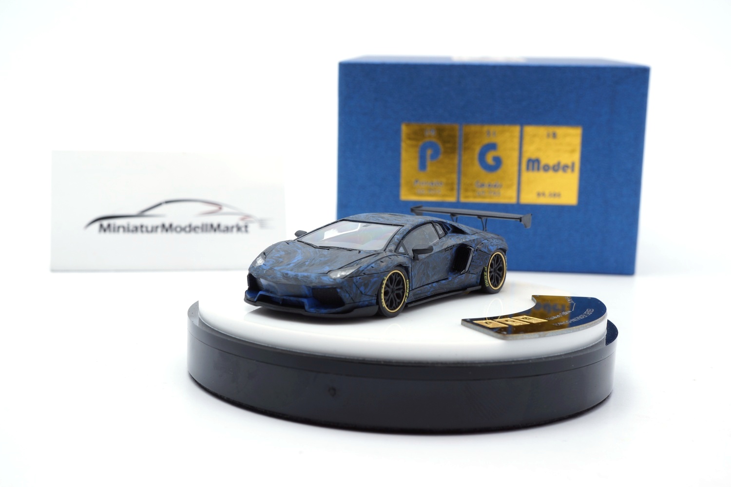 PGM lb700-blue Lamborghini Aventador LP 700-4 - Blue Carbon 1:64