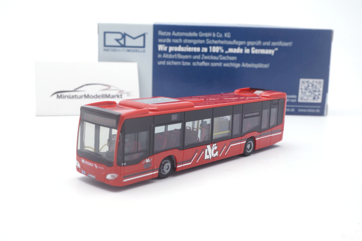 Bus Miniature Rietze 1/87 – Mercedes ECitaro Stadtwerke Lübeck, Orange, Amour, 75572
