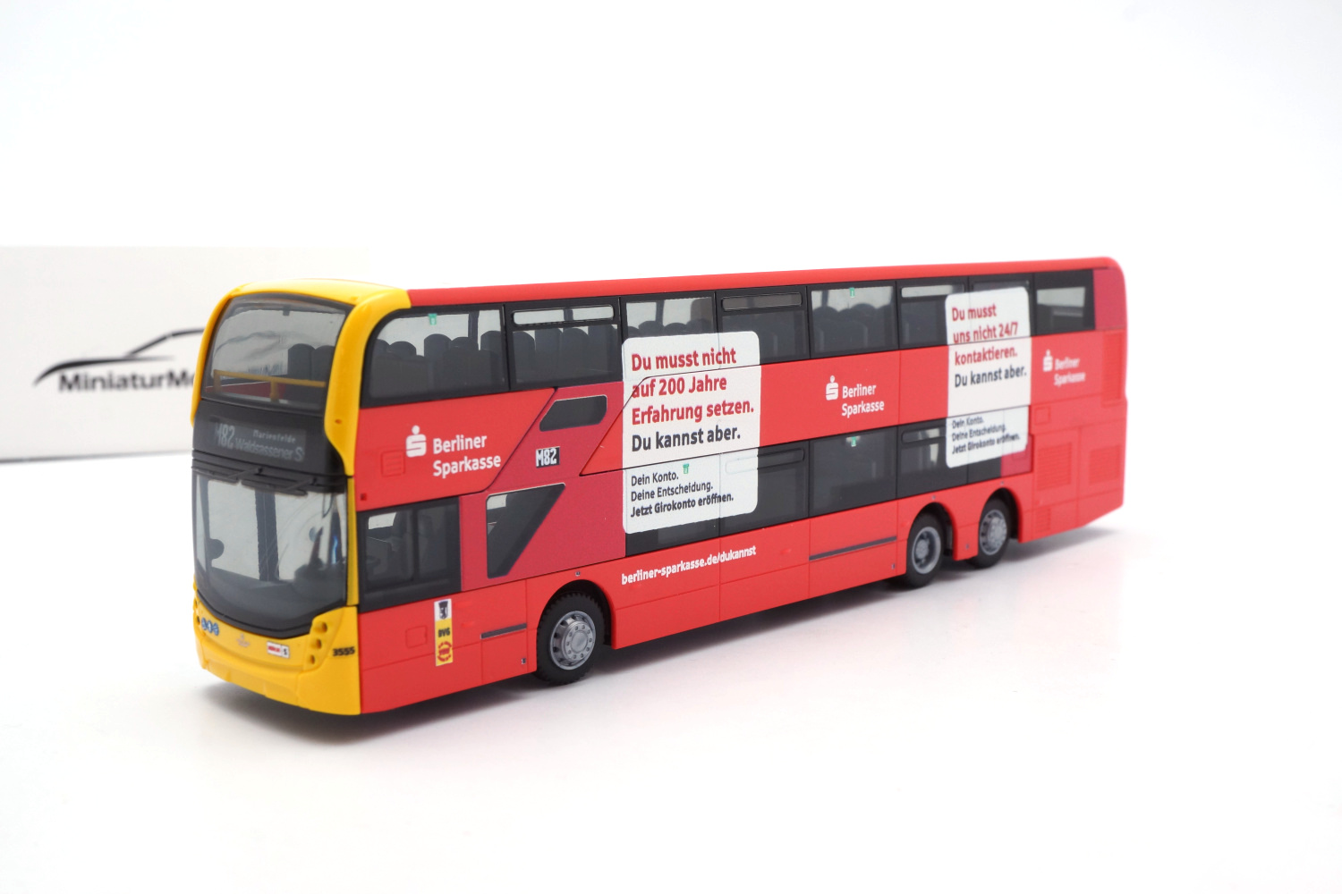 Rietze 78002 Alexander Dennis Enviro500 BVG - Berliner Sparkasse 1:87