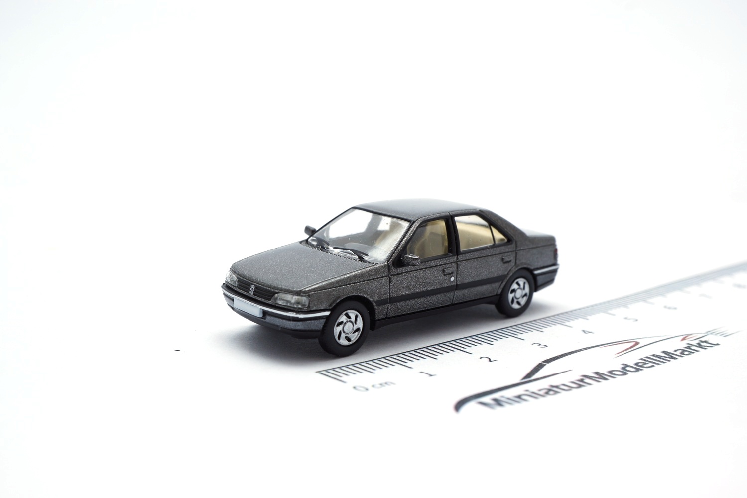 PCX87 SAI6384 Peugeot 405 - Schlossgrau - 1987 (SAI) 1:87