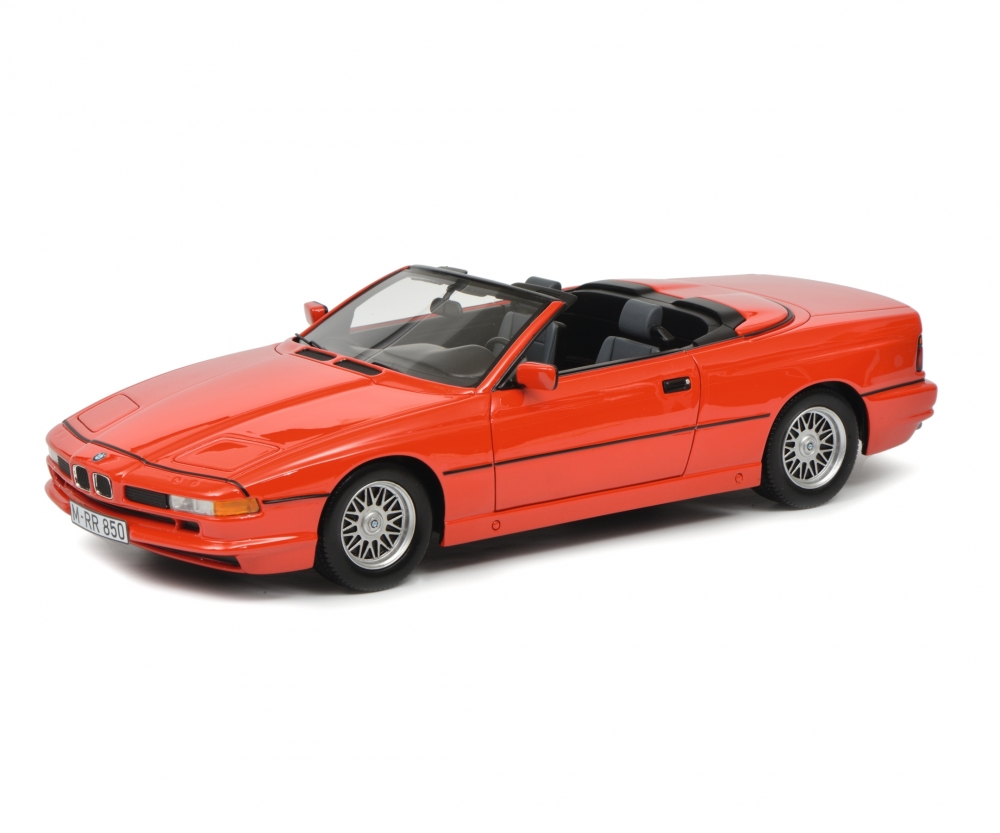 Schuco 450006800 BMW 850i Cabriolet, rot 1:18 1:18