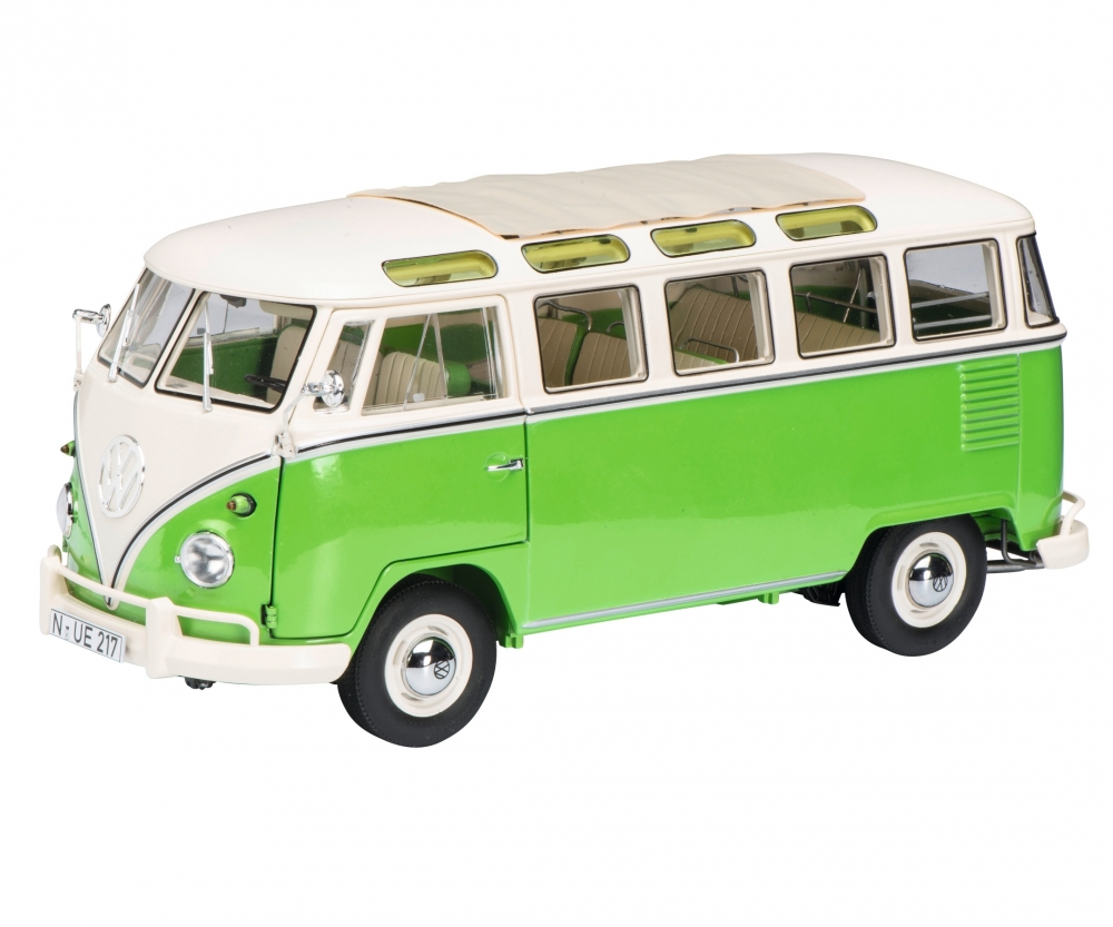 Schuco 450028600 VW T1 Samba, grün-weiß 1:18 - Vorbestellung 1:18