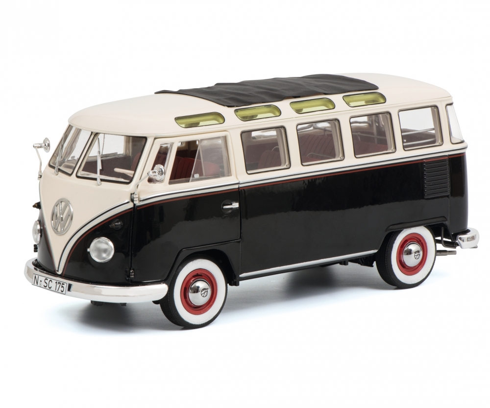 Schuco 450028700 VW T1b Samba, schw.-weiß 1:18 1:18