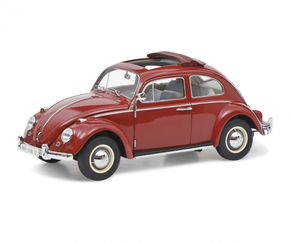 Schuco 450043300 VW Käfer Faltdach, rot 1:18 1:18