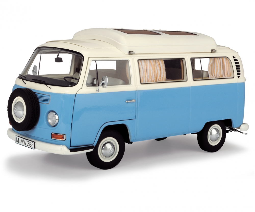 Schuco 450043500 VW T2a, blau/weiß 1:18 1:18