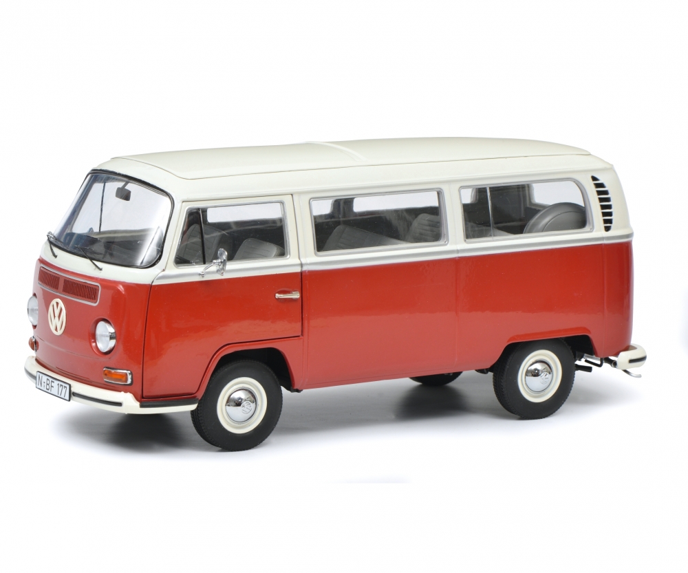 Schuco 450043600 VW T2a Bus L, rot/weiß 1:18 - Vorbestellung 1:18