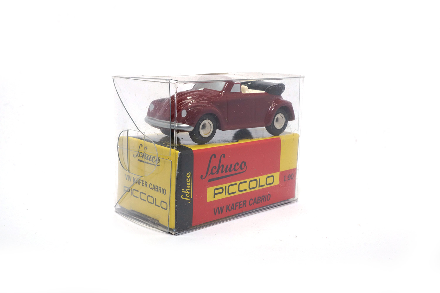 Schuco 01401 VW Käfer Cabrio - Rot 1:90 (Piccolo)