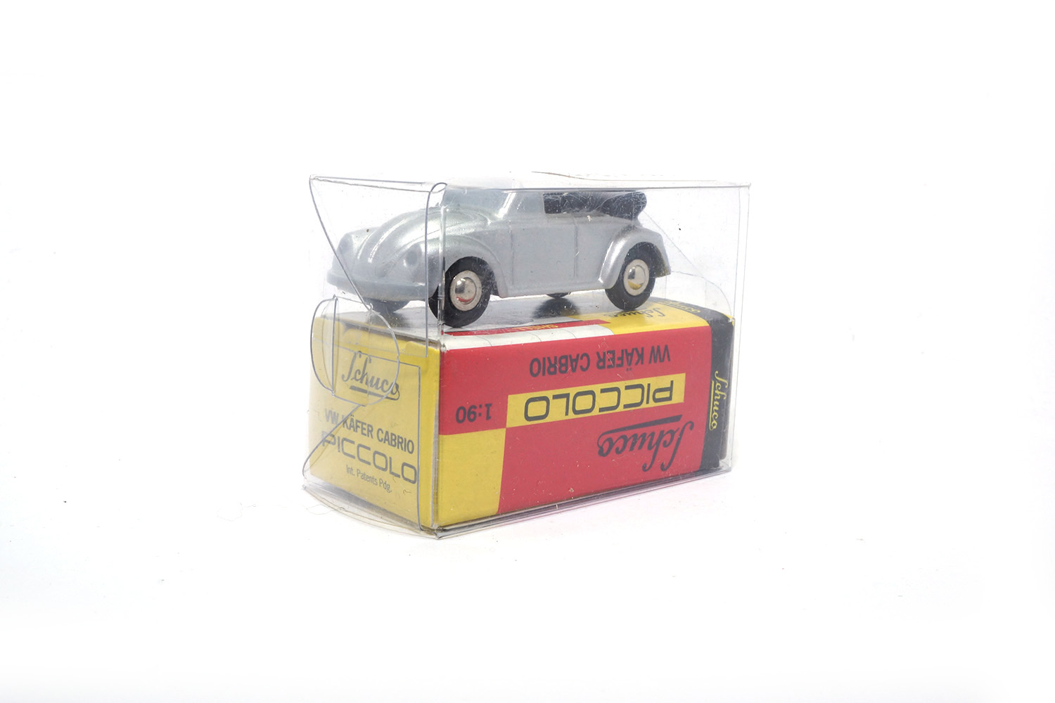 Schuco 01401 VW Käfer Cabrio - Silber 1:90 (Piccolo)