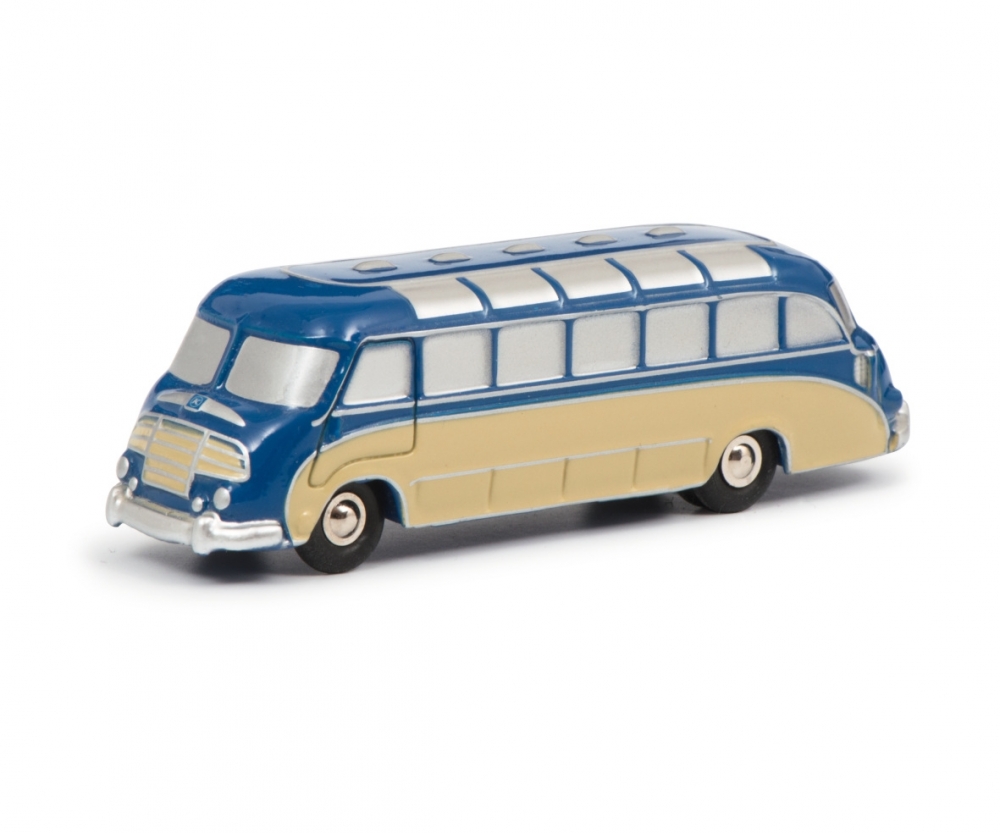 Schuco 450153700 Pic.Setra S8 Bus, beige-blau 1:90