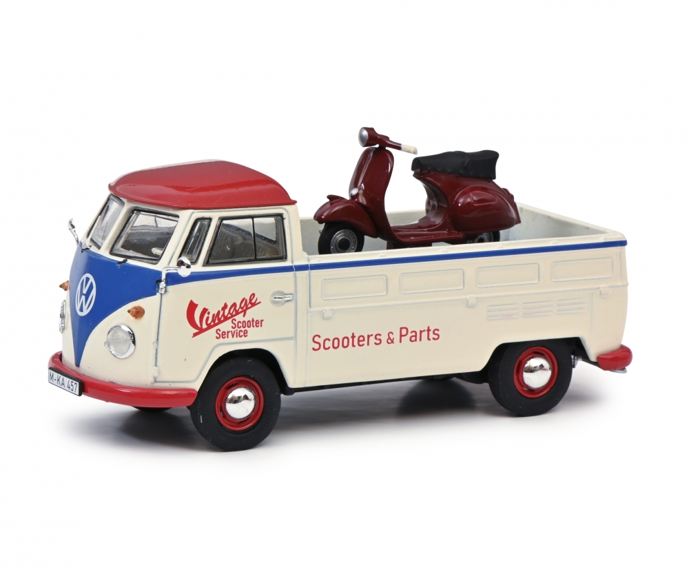 Schuco 450358400 VW T1b SCOOTERS&PARTS 1:43 1:43