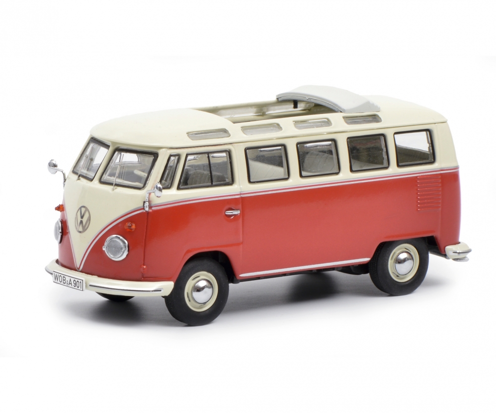 Schuco 450374300 VW T1b Samba, rot-beige 1:43 1:43