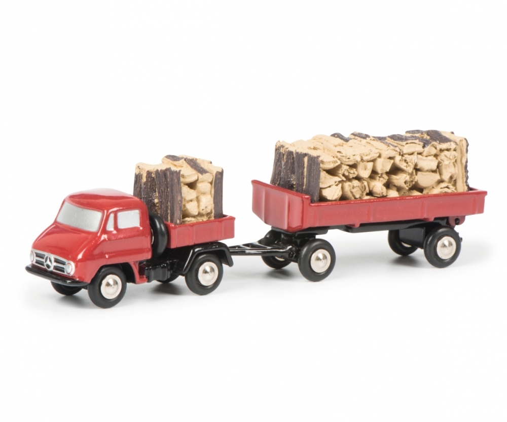 Schuco 450566700 Pic.Unimog U411 Pritsche, rot 1:90
