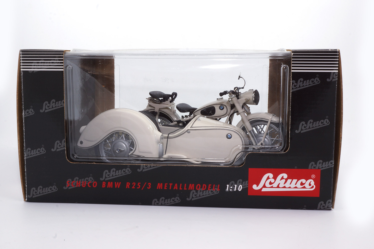 Schuco 06510 BMW R25/3 Motorrad mit Beiwagen 1:10