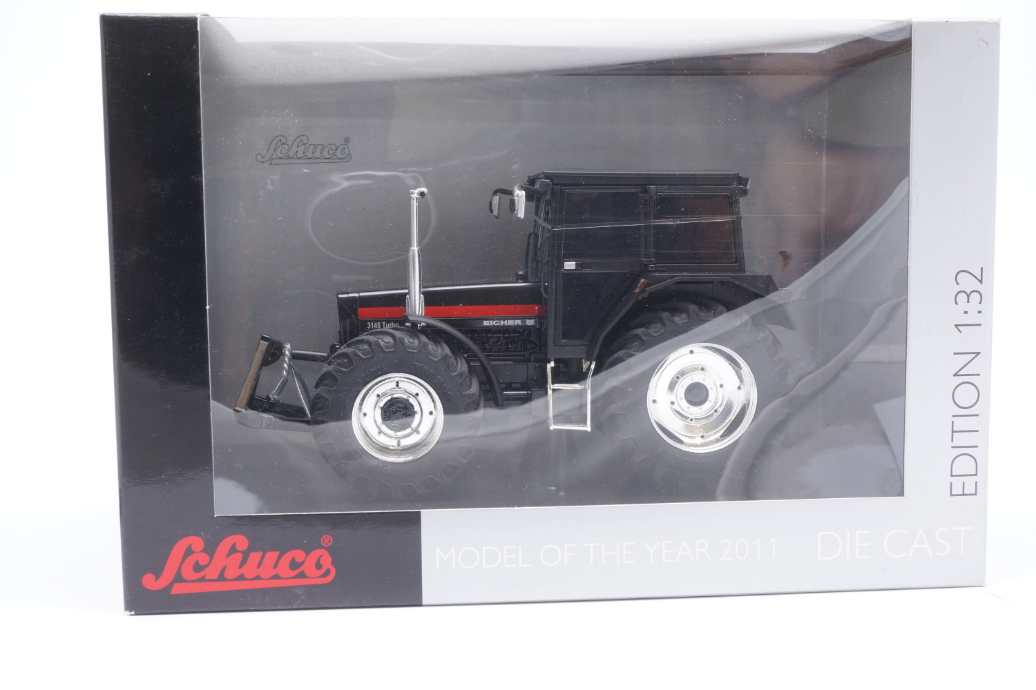 Schuco 450766700 Eicher 3145 Turbo - Mattschwarz 1:32