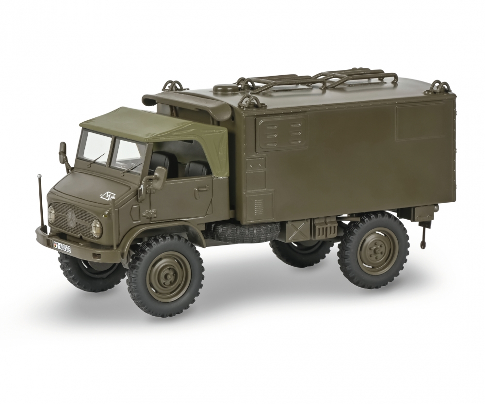 Schuco 450912800 Unimog 404 S Koffer 1:35 1:35