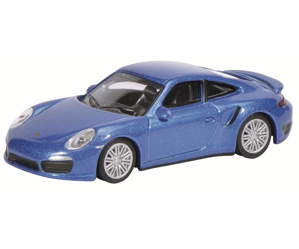 Schuco 452010300 Porsche Turbo 991, blau 1:64 1:64
