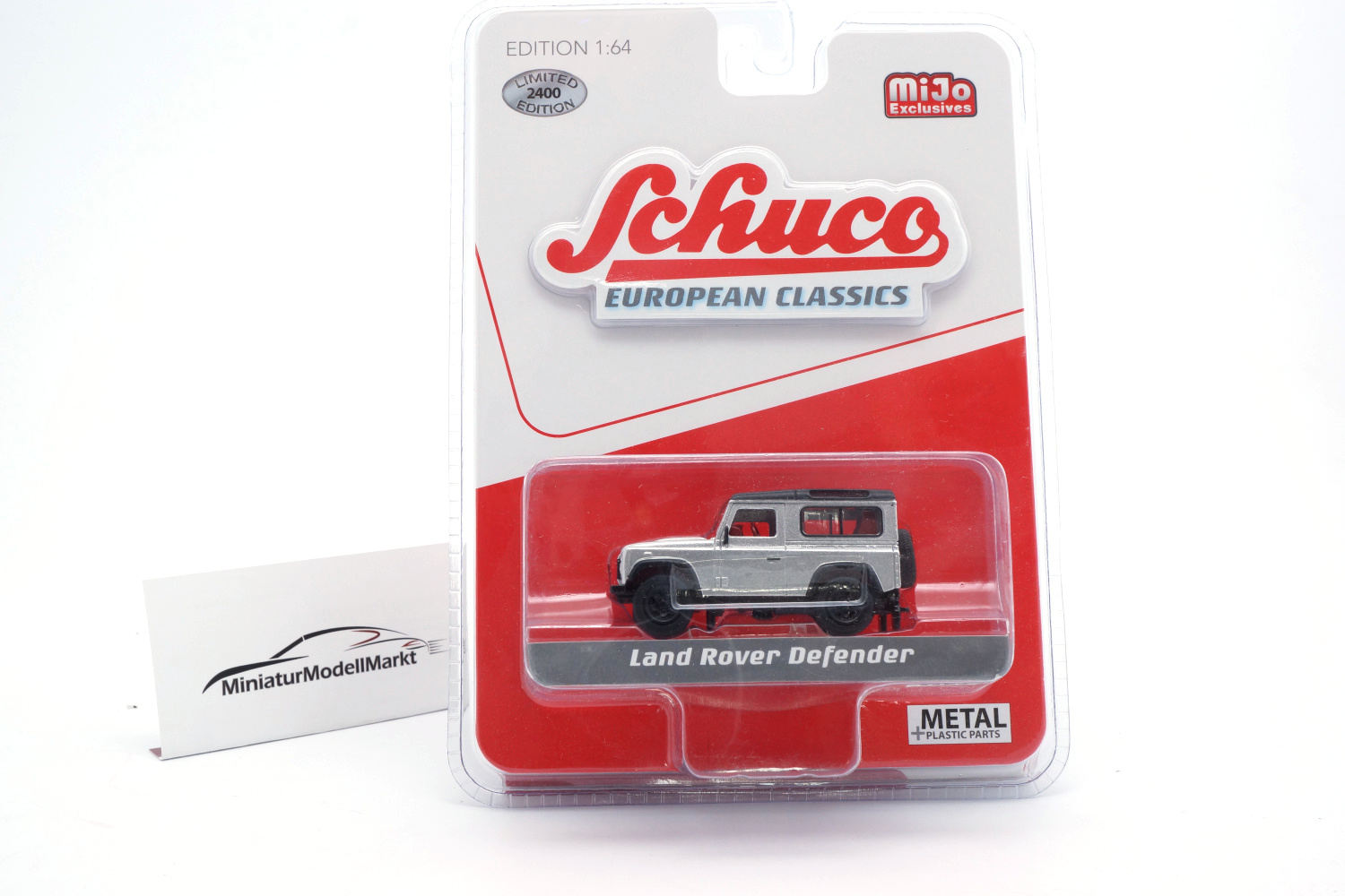 Schuco 452018600 Land Rover Defender - Silber (USA Exclusiv) 1:64