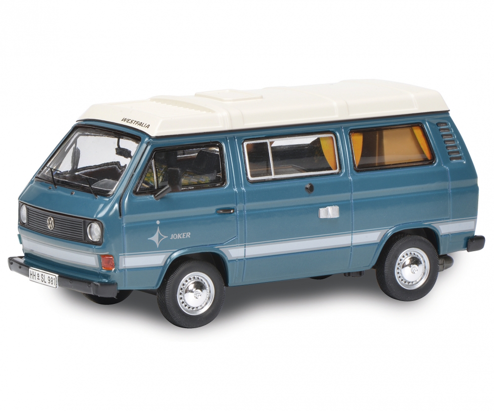 Schuco 452022000 VW T3 Camper blau 1:64 1:64