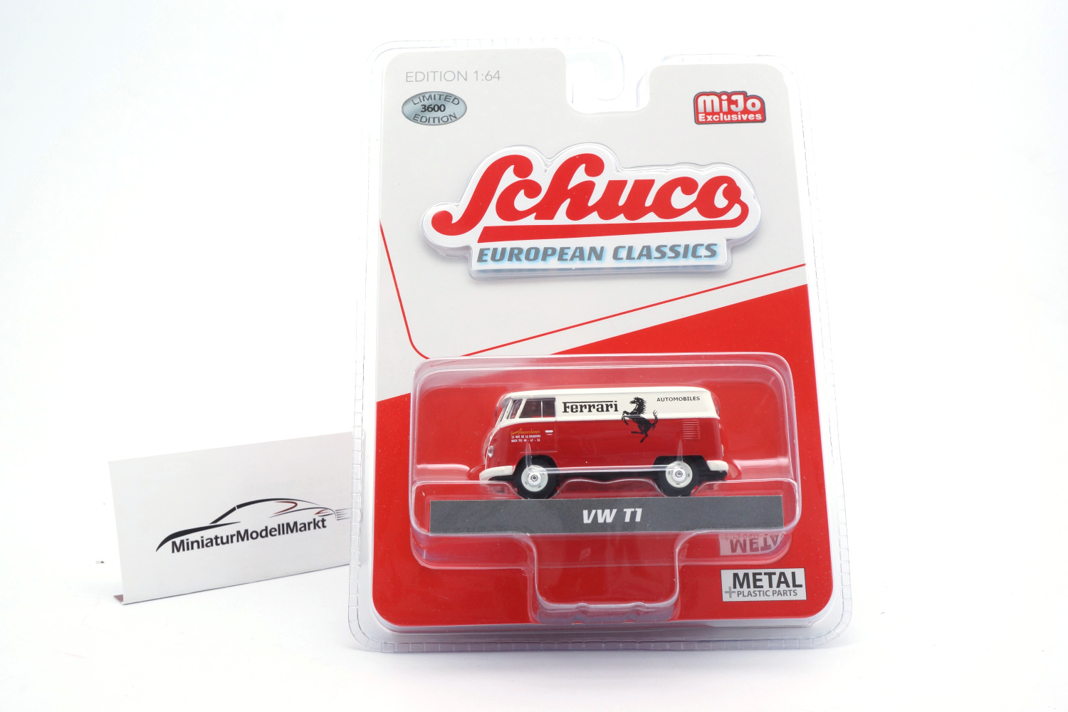 Schuco 452024700 VW T1 - Ferrari Francorchamps (USA Exclusive) 1:64