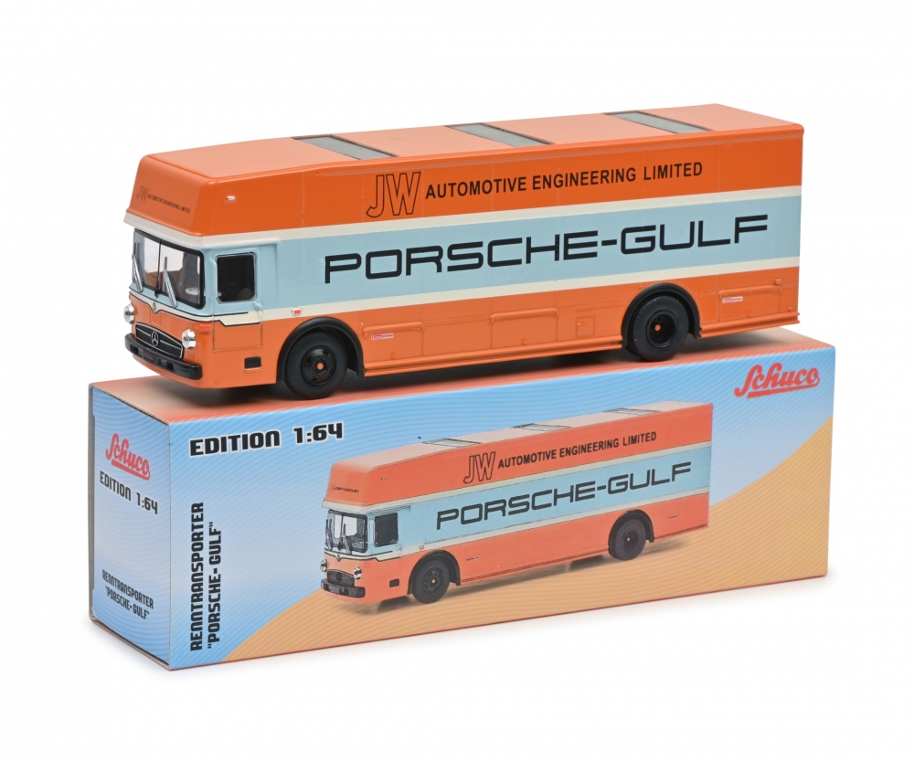 Schuco 452030100 Renntransporter GULF 1:64 1:64