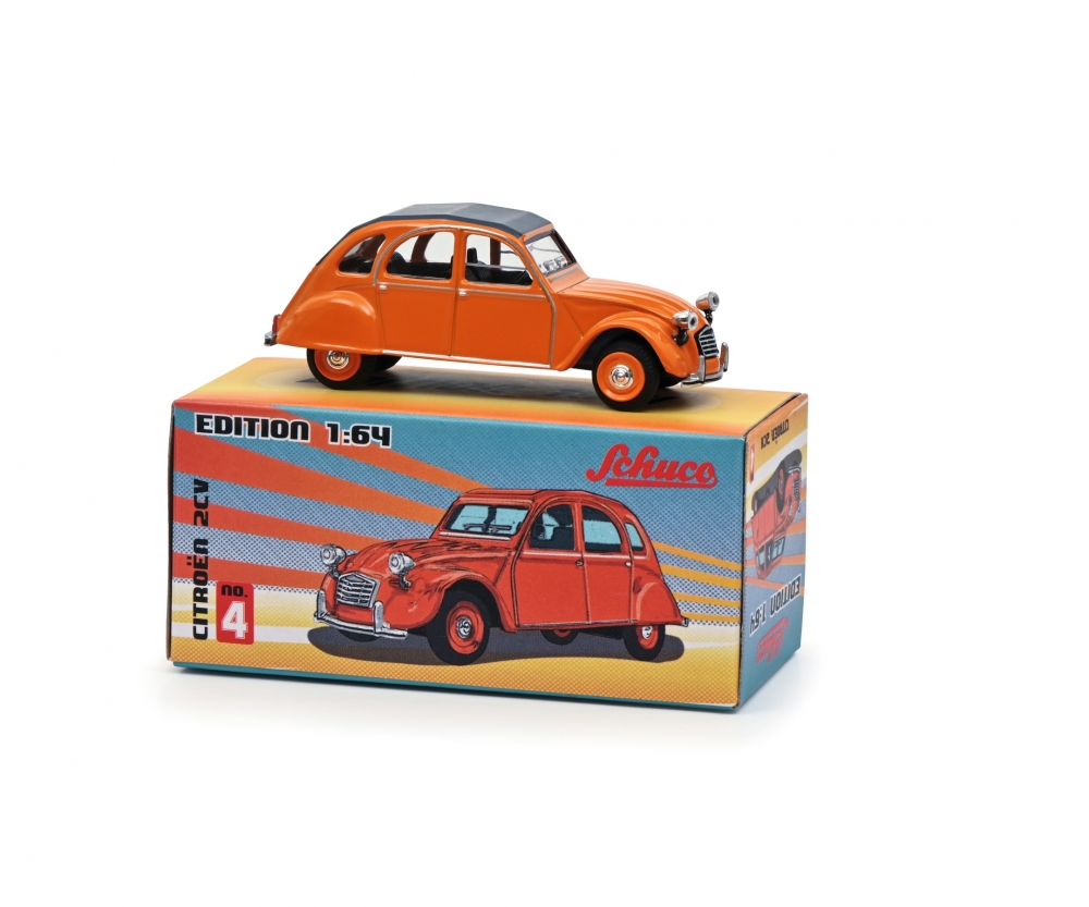 Schuco 452030800 Pap.Ed.Citroen 2CV #4 1:64 