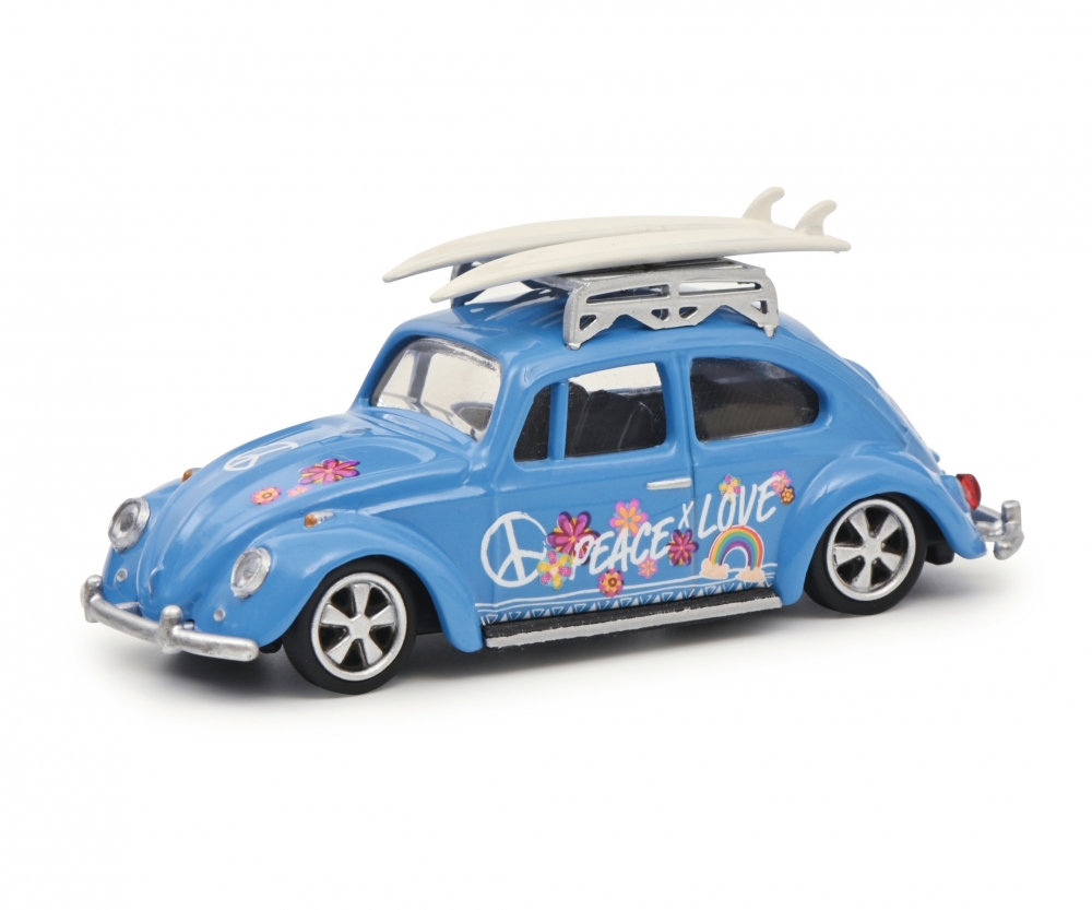 Schuco 452034400 VW Käfer SURFER blau 1:64 1:64