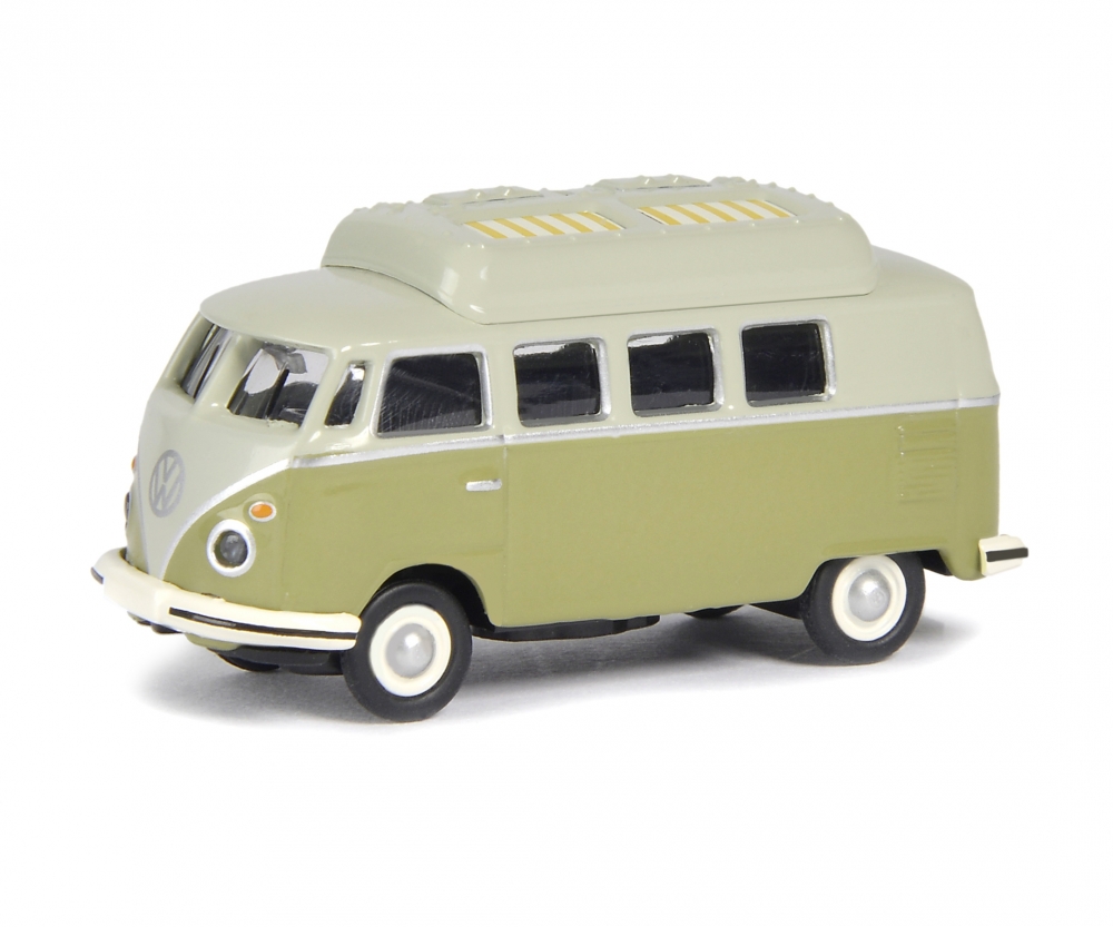 Schuco 452633800 VW T1 Camper, grün-grau1:87 1:87