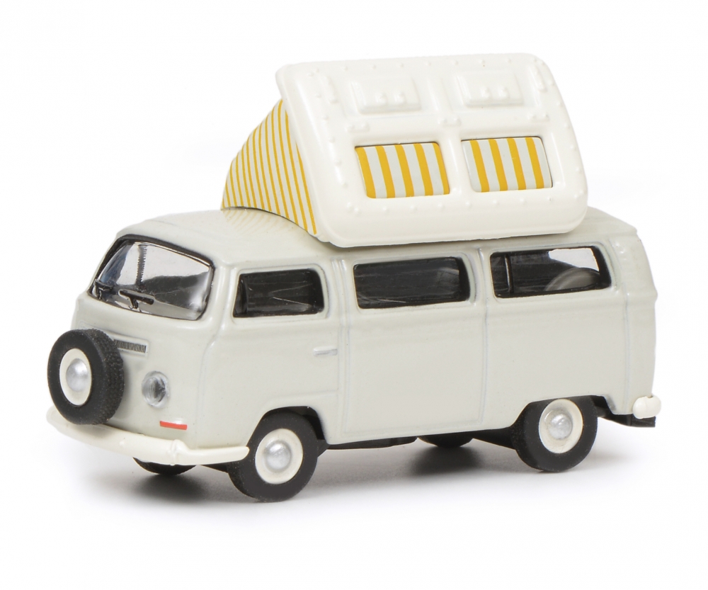 Schuco 452640400 VW T2a Camper, grau/weiß 1:87 1:87