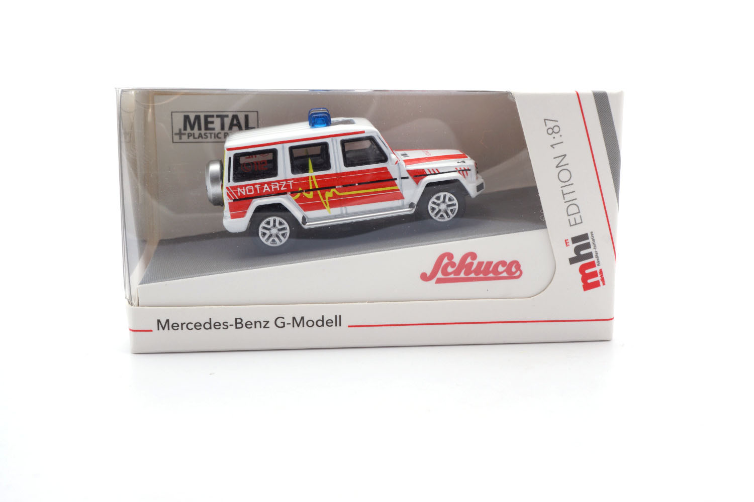 Schuco 452674200 Mercedes Benz G Modell - Rettungsdienst Notarzt 1:87