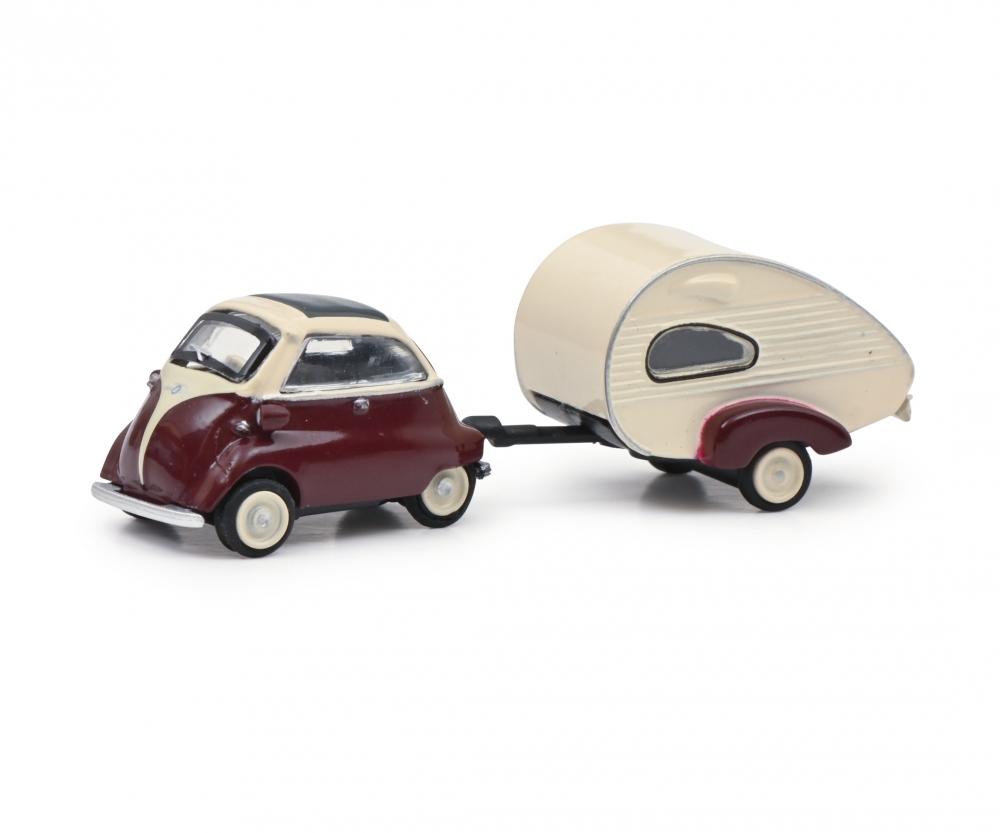 Schuco 452648600 BMW Isetta m. Anhänger 1:87 1:87