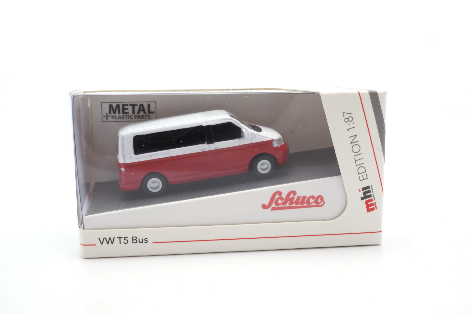 Schuco 452665910 VW T5 Bus - Rot/Weiss 1:87