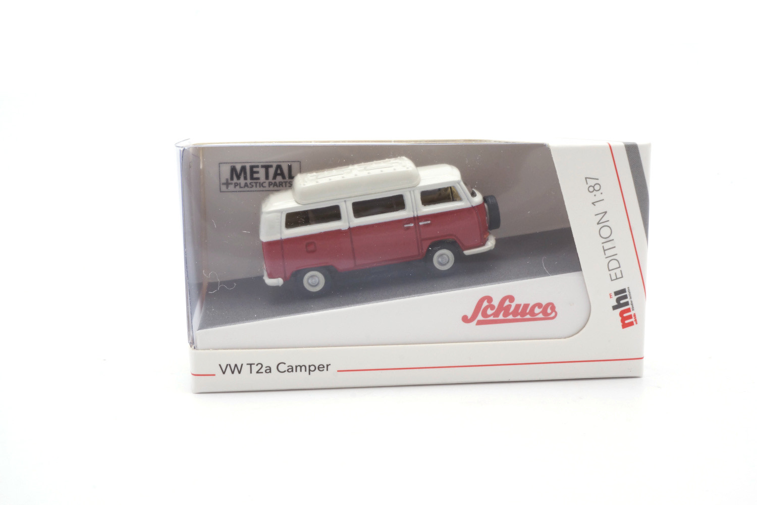 Schuco 452665912 VW T2a Camper - Rot/Weiss 1:87