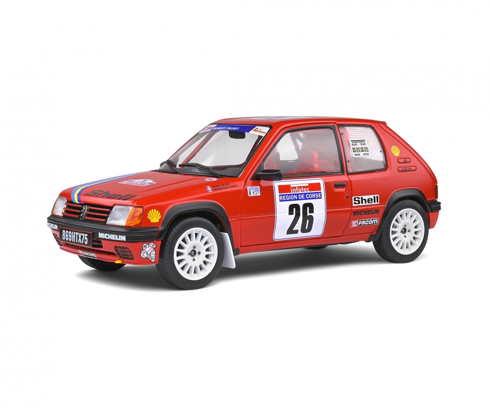 Solido 421182300 1:18 Peugeot 205 PTS rot #26 