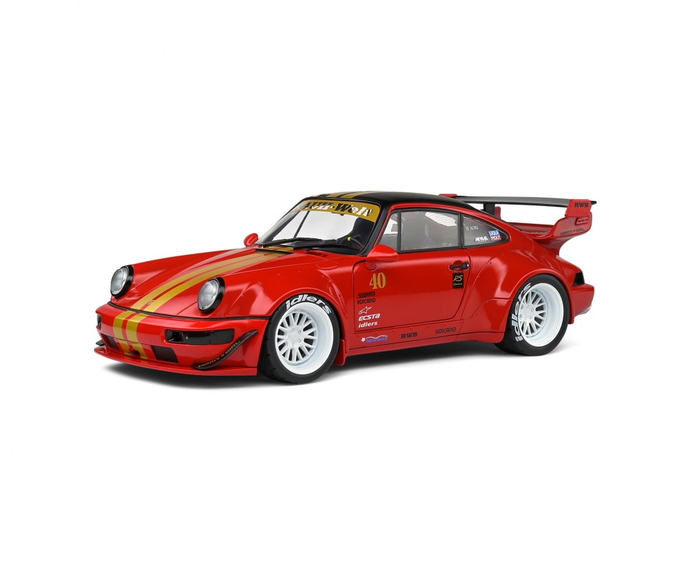 Solido 421182940 1:18 Porsche RWB Red Saduka 
