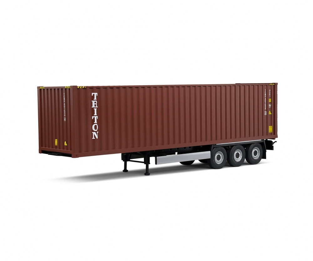 Solido 421240070 1:24 Containerauflieger rot - Vorbestellung 