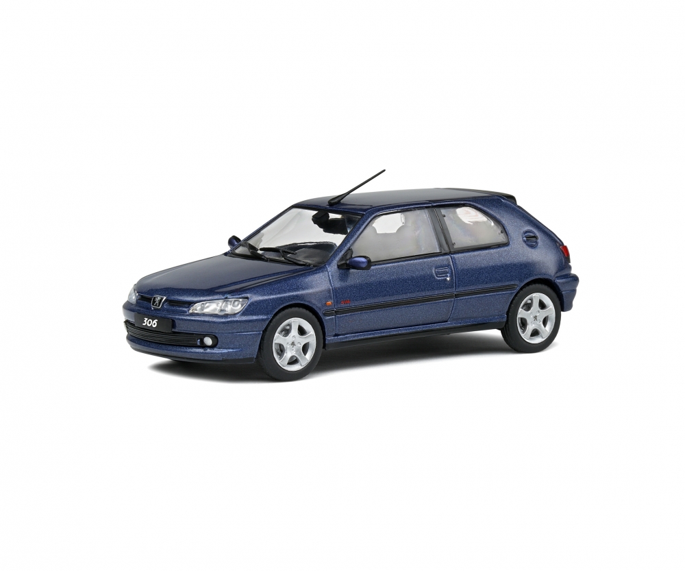 Solido 421437020 1:43 Peugeot 306 blau metall. 